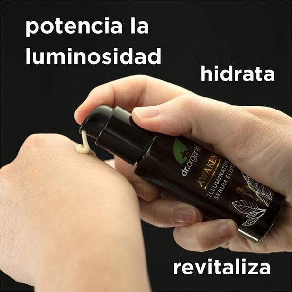 Сыворотка Dr. Organic — Осветляющая для лица Evoke Awaken Illuminating Serum Elixir, 30 мл — фото 2