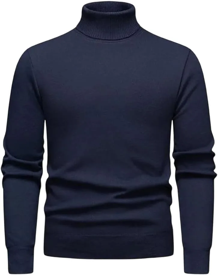 Мужской свитер с длинным рукавом Slim Fit High Neck