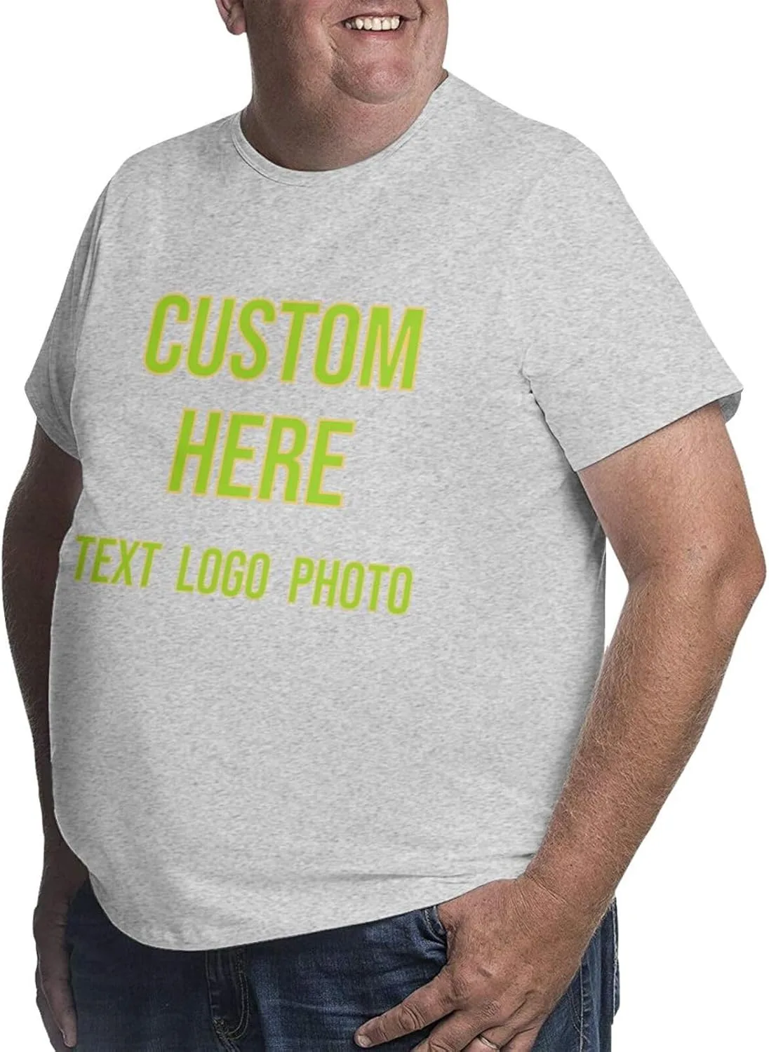 Футболка Custom Shirt Mens Funny T Shirts Big and Tall с логотипом — фото 2