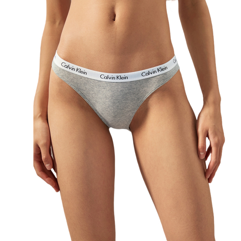 CALVIN KLEIN Трусы женские 3 шт, D4H-Космический черный/Кокосовый серый/Медово-розовый — фото 3