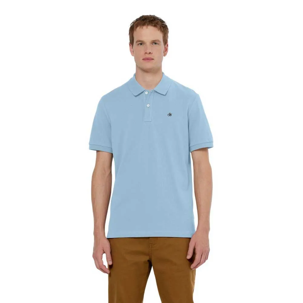 

Поло с коротким рукавом Scotch & Soda Seasonal Core Logo, синий