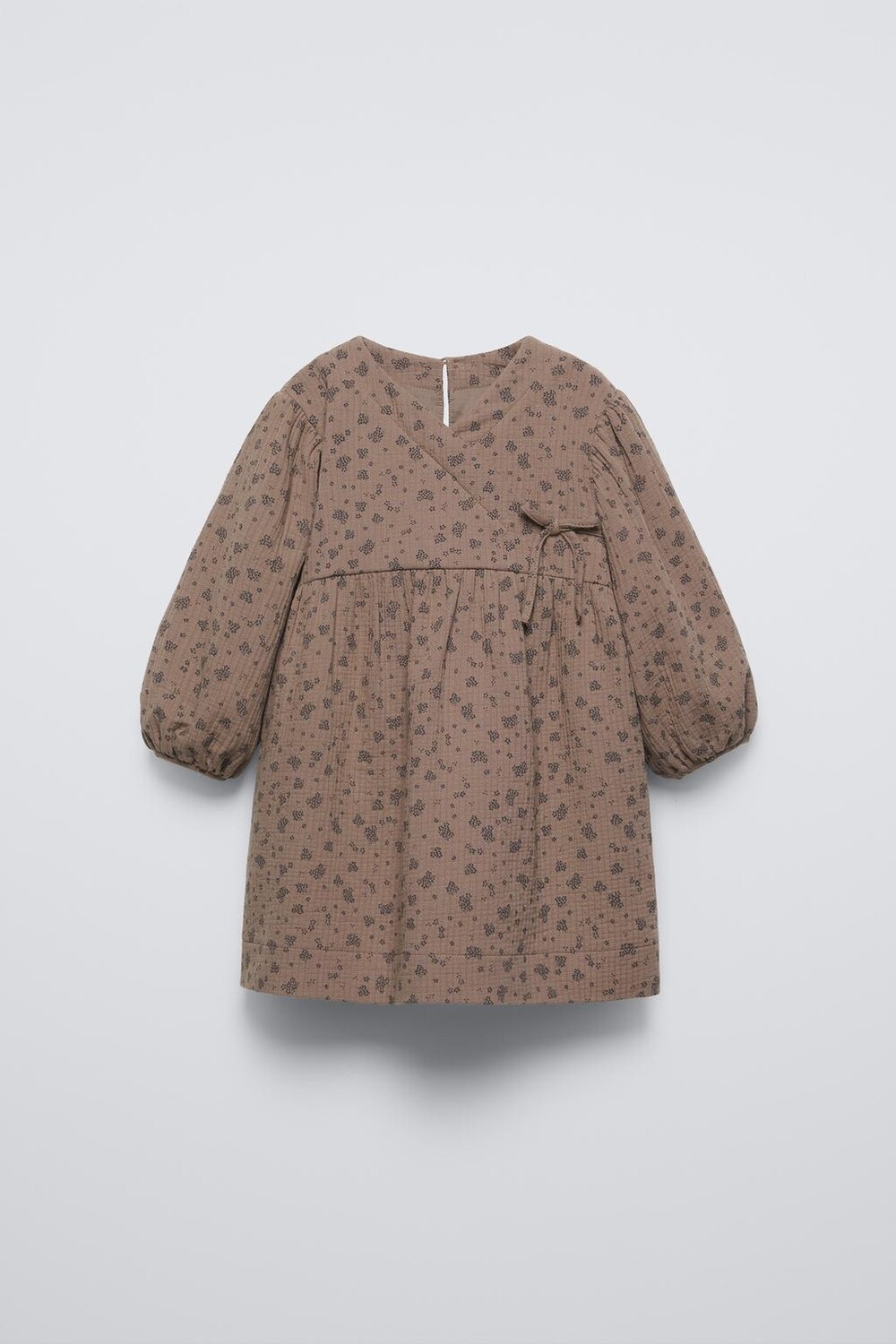 

Платье с текстурным принтом ZARA, коричневый