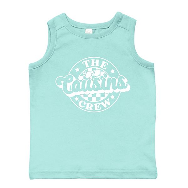 

Футболка The cousins crew в клетку для малышей The Juniper Shop, Seafoam