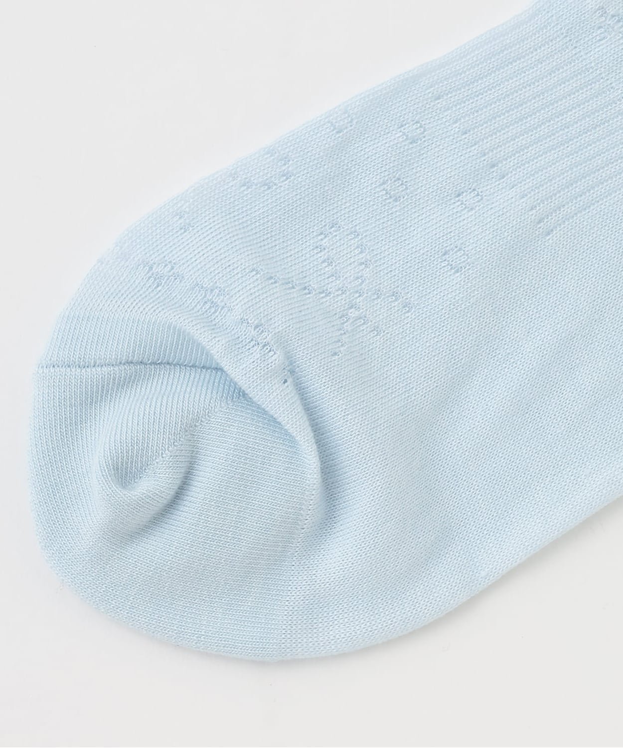 Ажурные носки средней длины Pom ponette junior, Light Blue — фото 3