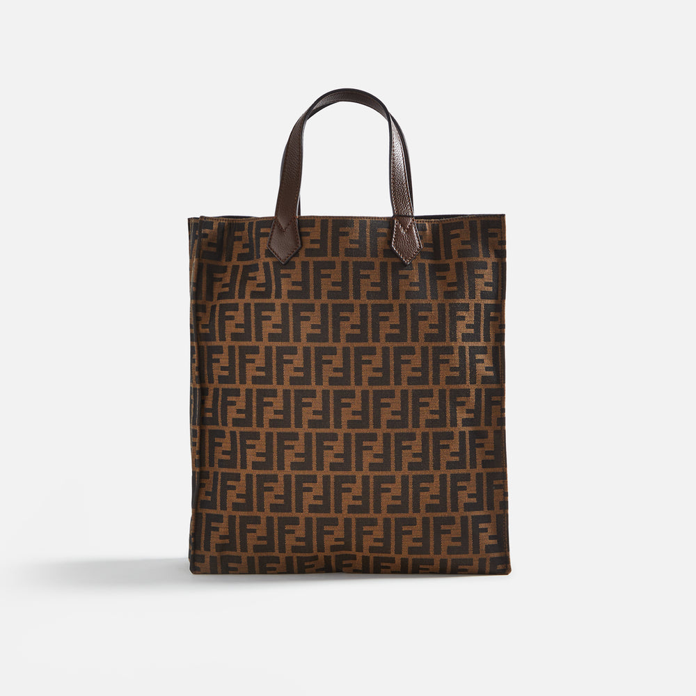 

Сумка WGACA Fendi Zucca Vertical Tote, коричневый