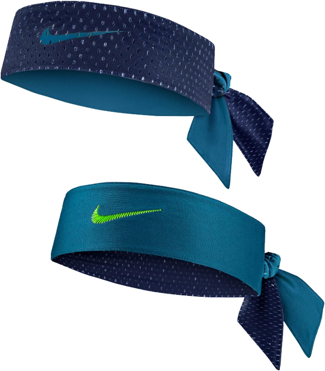 

Мужская двусторонняя повязка на голову с принтом Nike Dri-Fit, Teal/Perforated Blue