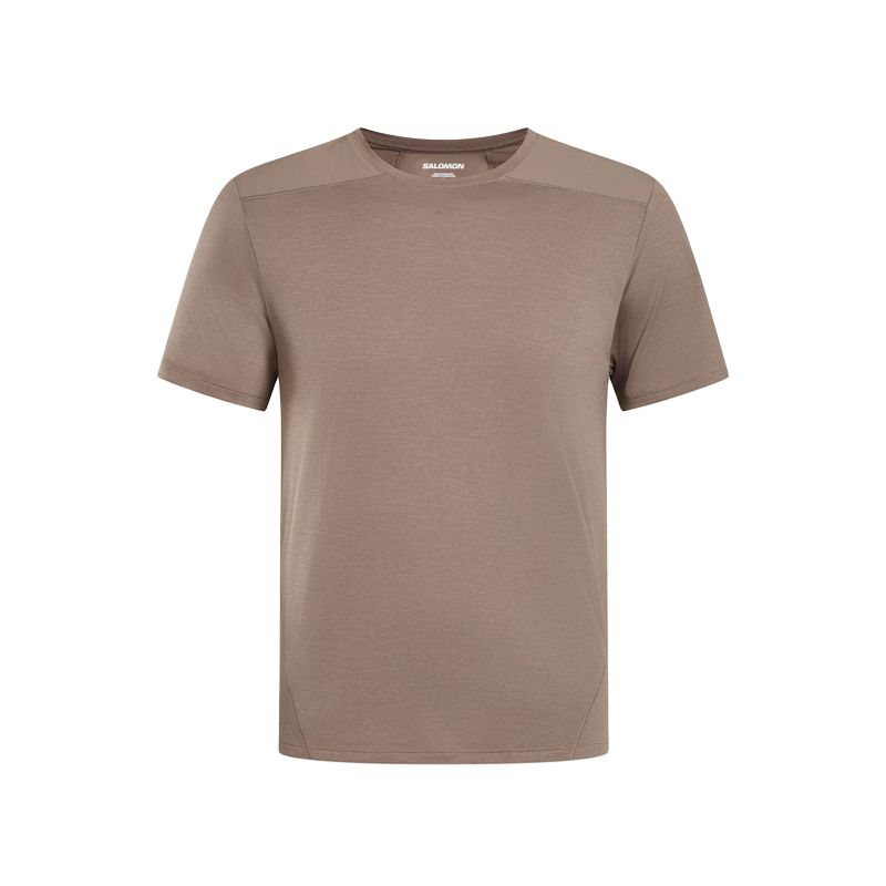 

Футболка Outline мужская iron gray SALOMON, серый