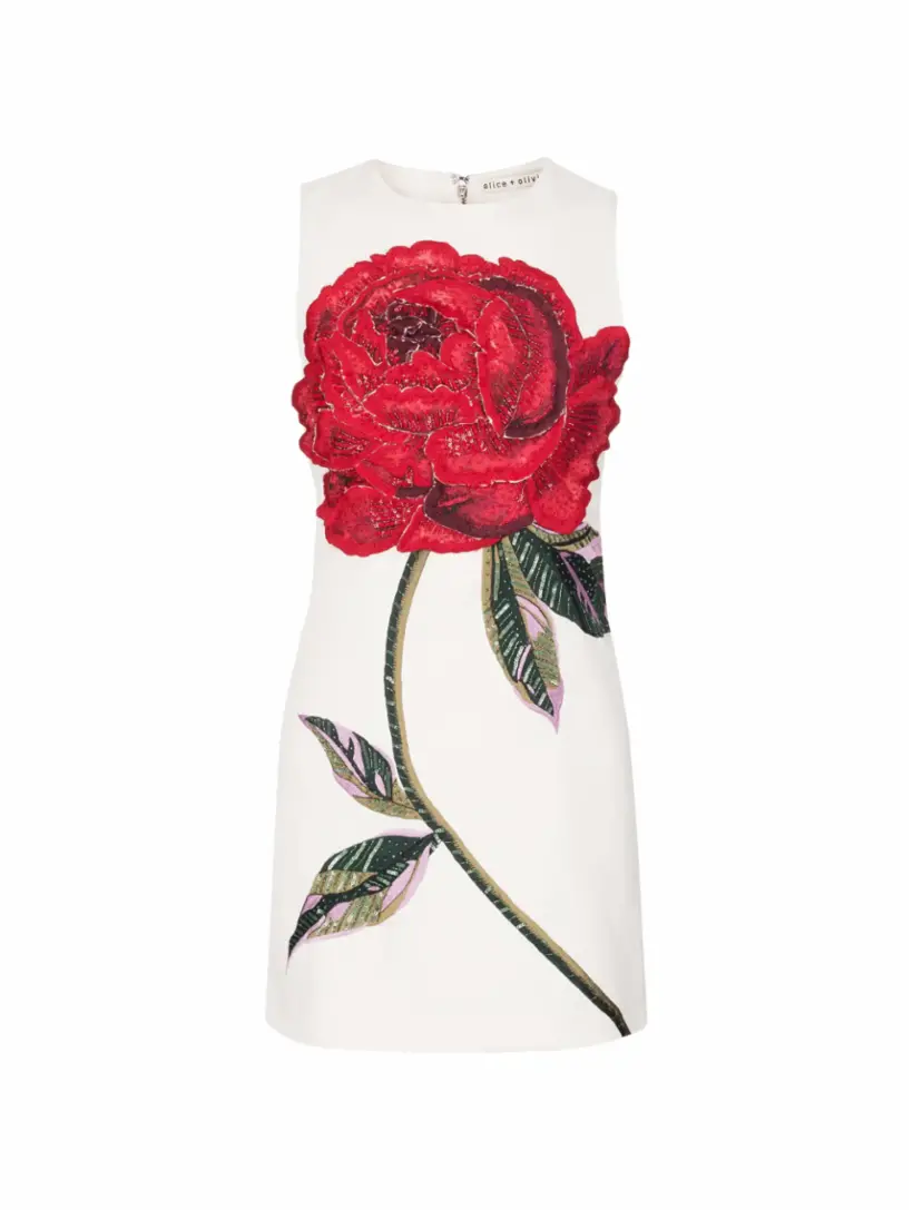 

Платье миди с пайетками Alice+Olivia, мультиколор