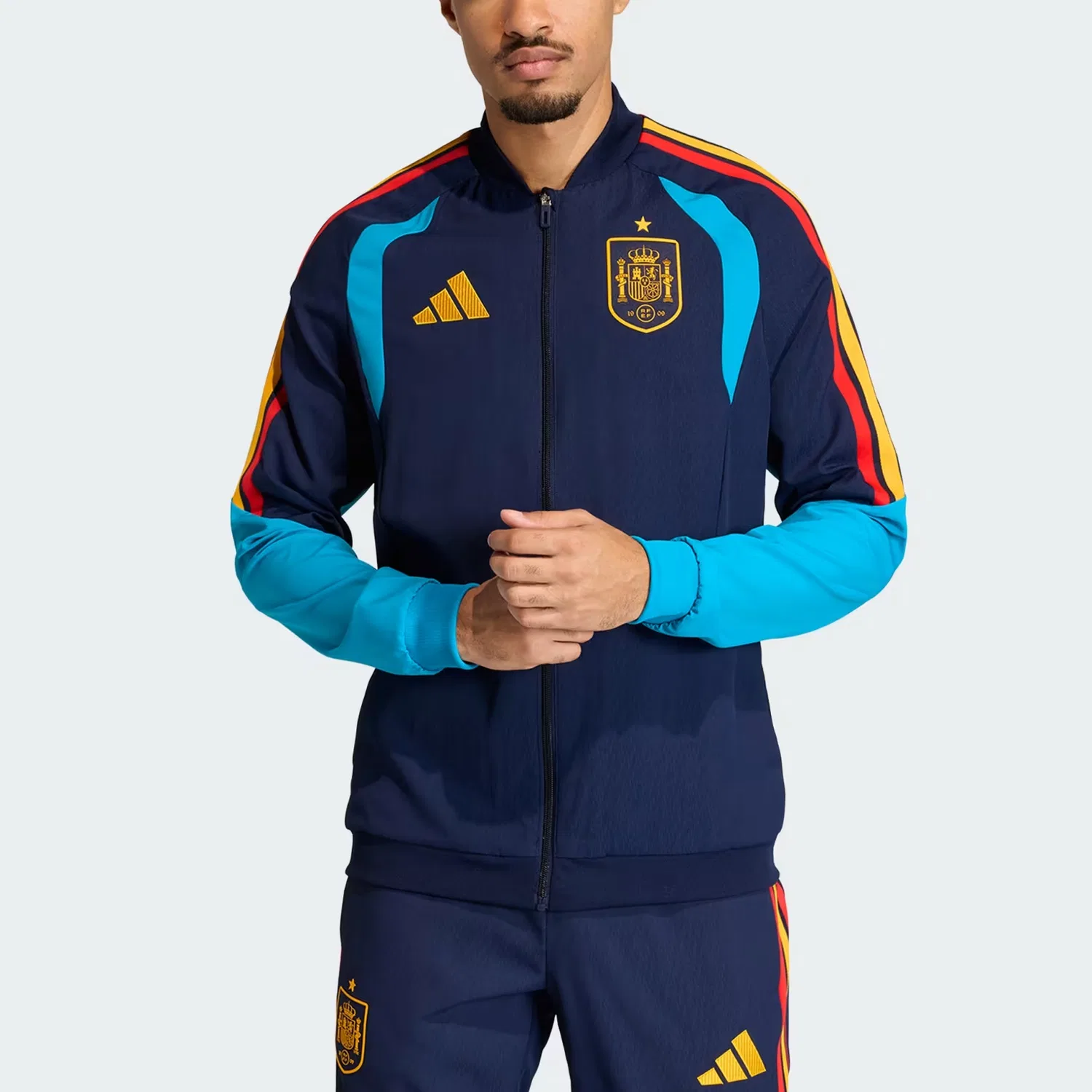 Куртка мужская Spain Midnight Indigo Baseball Collar Moderate Adidas — фото 4