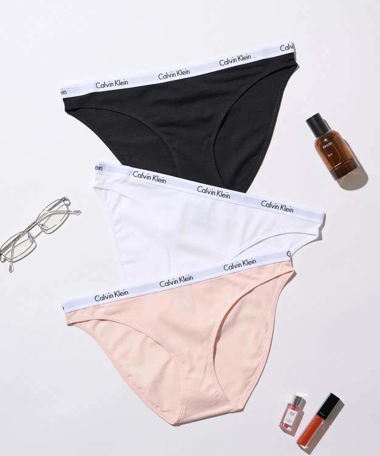 Набор трусов Calvin Klein 3 шт. хлопок черный