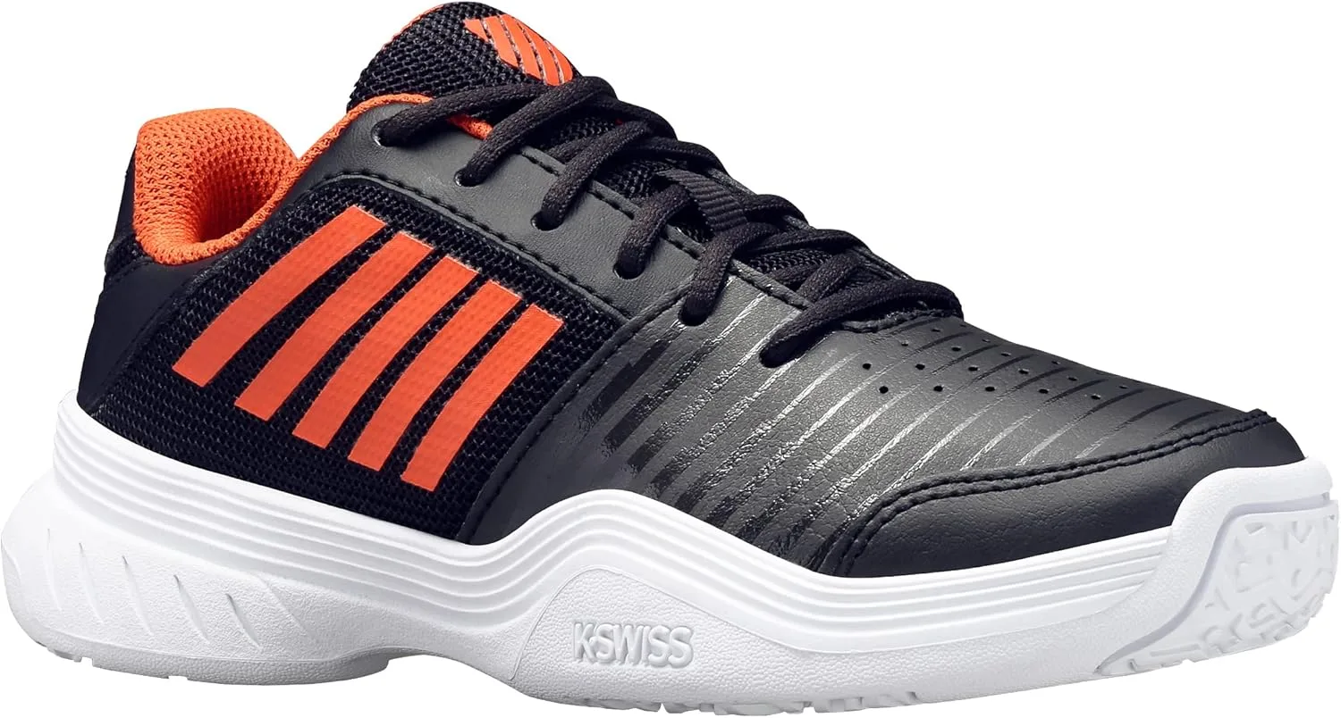 Детские теннисные кроссовки Court Express Omni K-Swiss, черный/оранжевый/белый