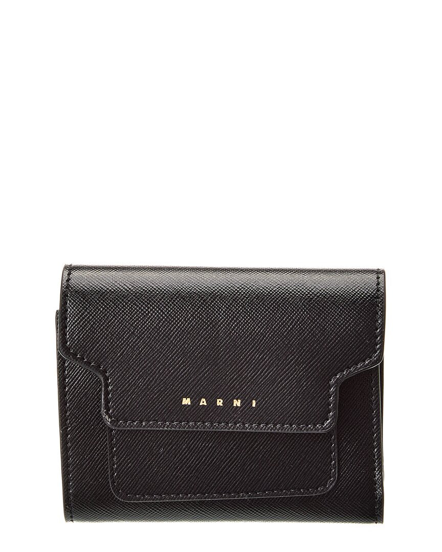 

Кошелек Marni из сафьяновой кожи, черный