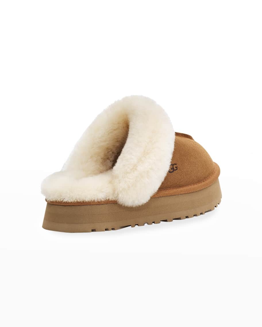 Тапочки Disquette из замши и овчины на платформе UGG — фото 2