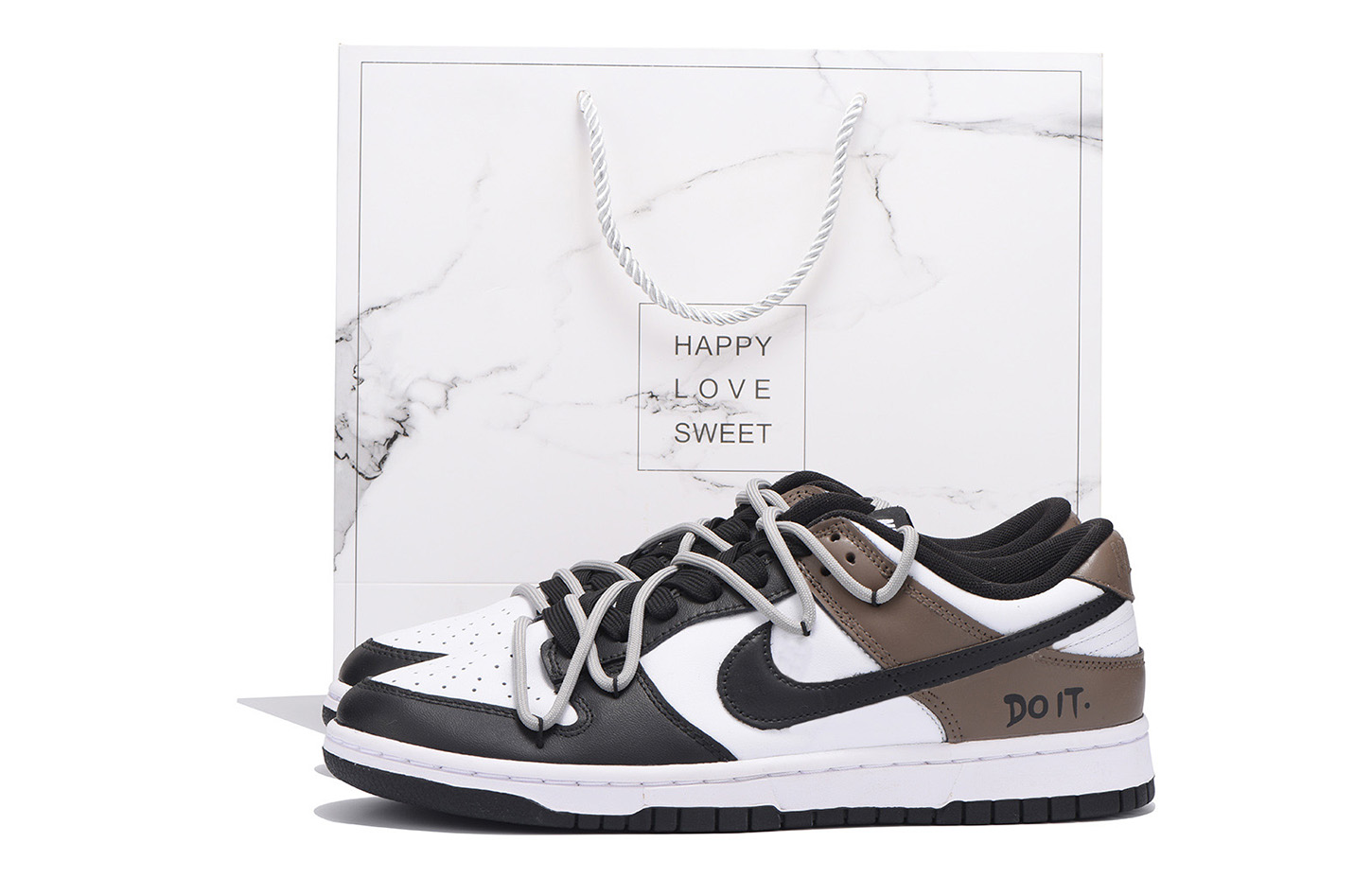 

Nike Кроссовки для скейтбординга Dunk Slip-Resistant Coverage с низким верхом, мужские, черно-коричневые