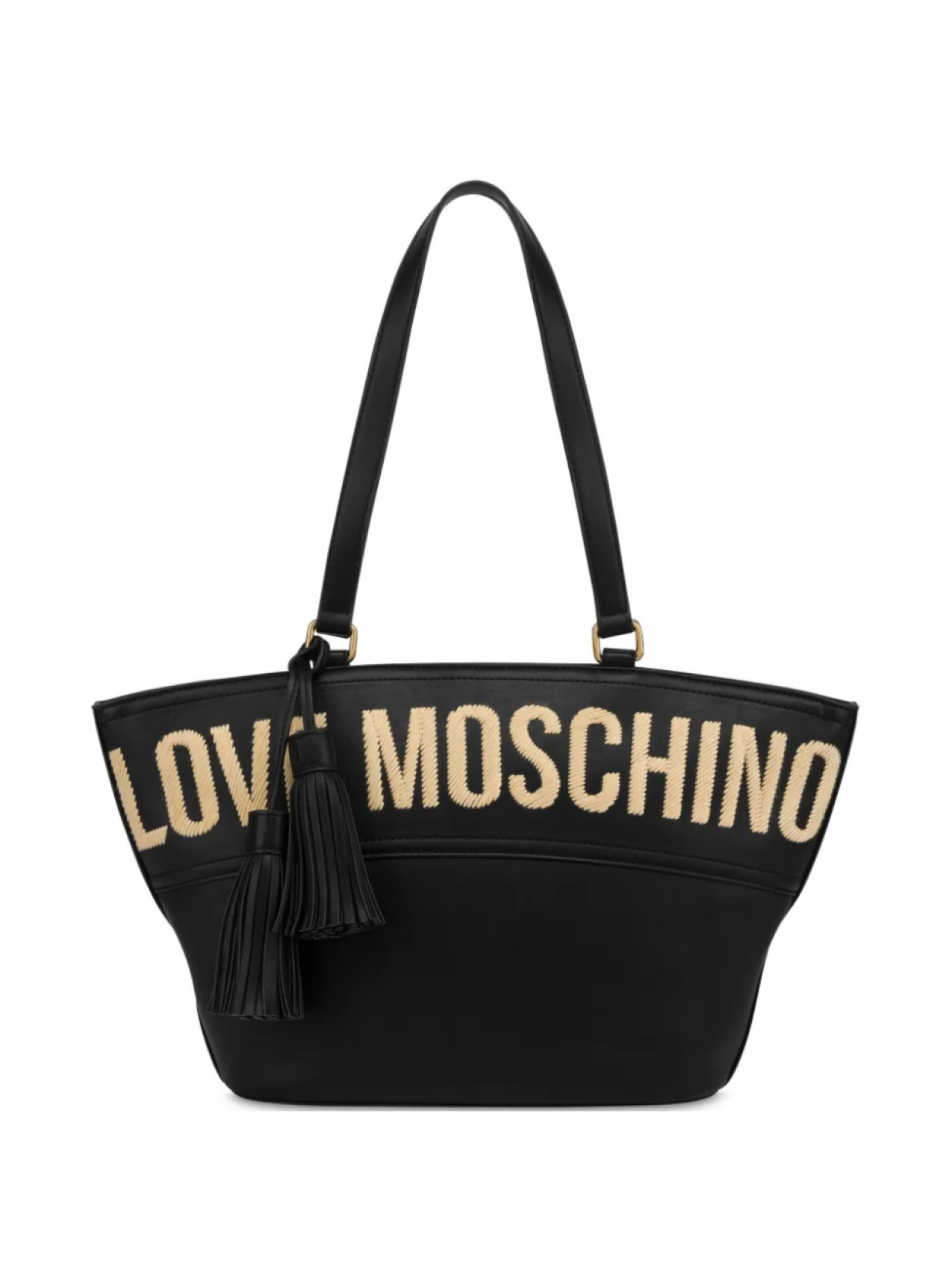 

Сумка на плечо с вышитым логотипом Love Moschino, черный