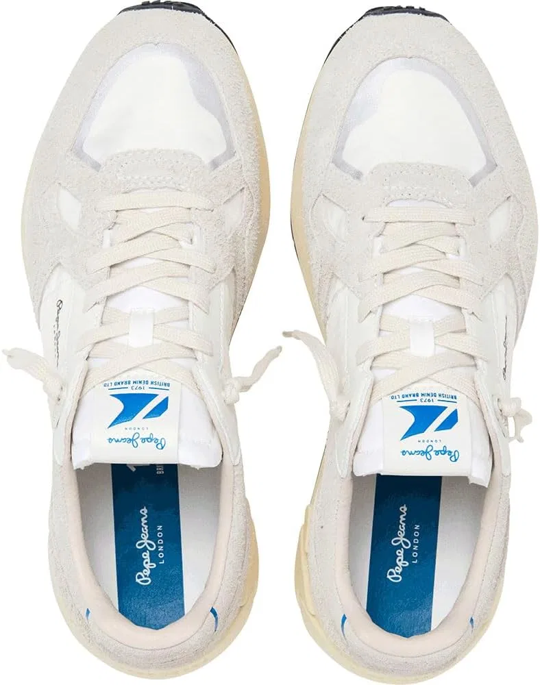 Кроссовки PEPE JEANS Unisex Marlon Divided M Shoes, White — фото 4