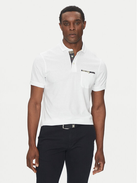

Рубашка поло приталенная Corpatch MML1071WH11 Barbour, белый
