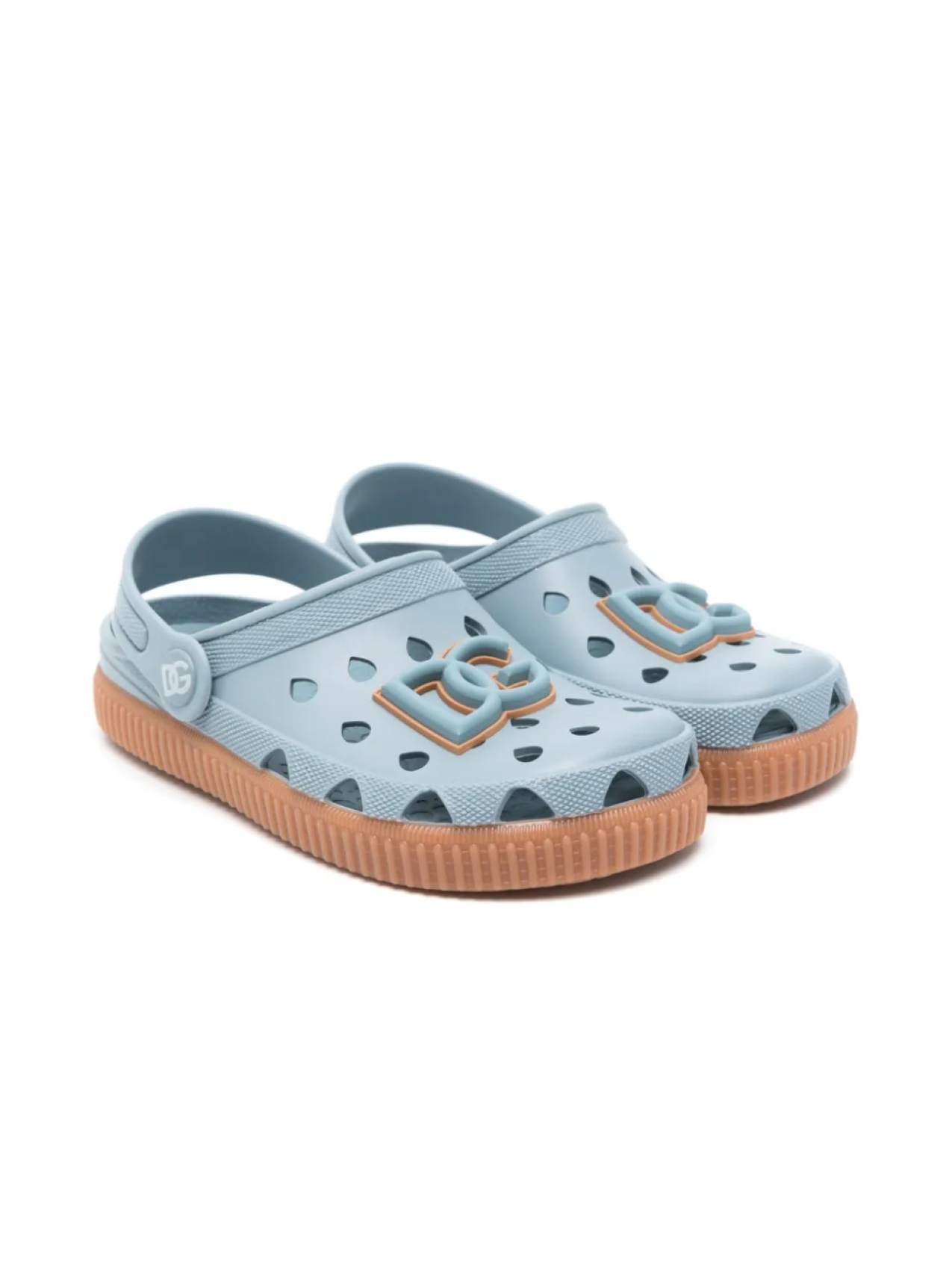

Клоги с логотипом DG Dolce & Gabbana Kids, синий