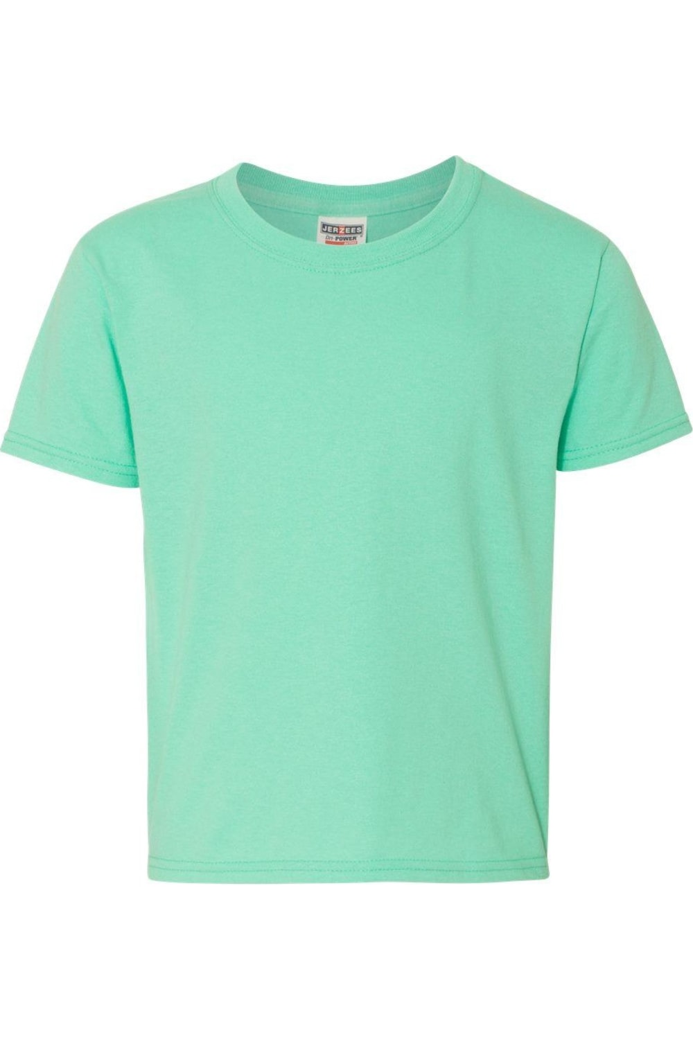 

Футболка JERZEES Dri-Power Youth 50/50, цвет cool mint