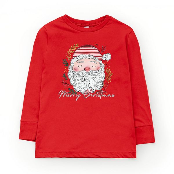

Футболка с длинным рукавом Merry Christmas Santa Stripes The Juniper Shop, Red
