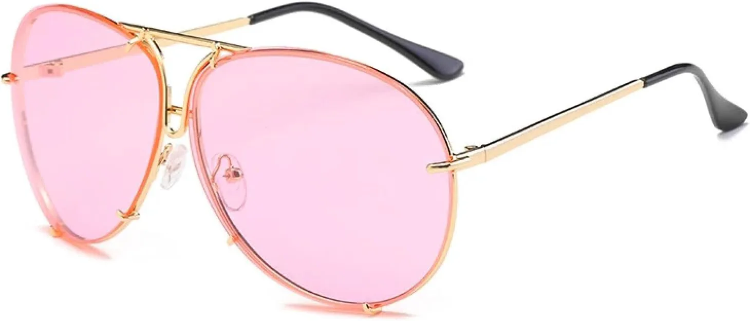 

Большие солнцезащитные очки-маска для женщин, роскошные, с зеркальными металлическими линзами, модные, с защитой от УФ-излучения UV400 MWTSYSQ, Gold-pink