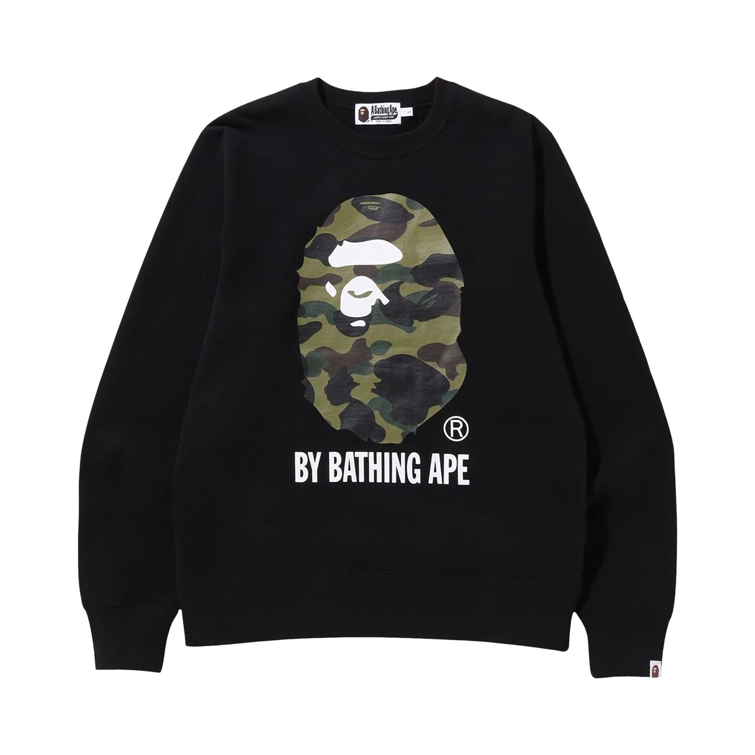 

BAPE 1st Camo By Bathing Ape Crewneck, черный цвет