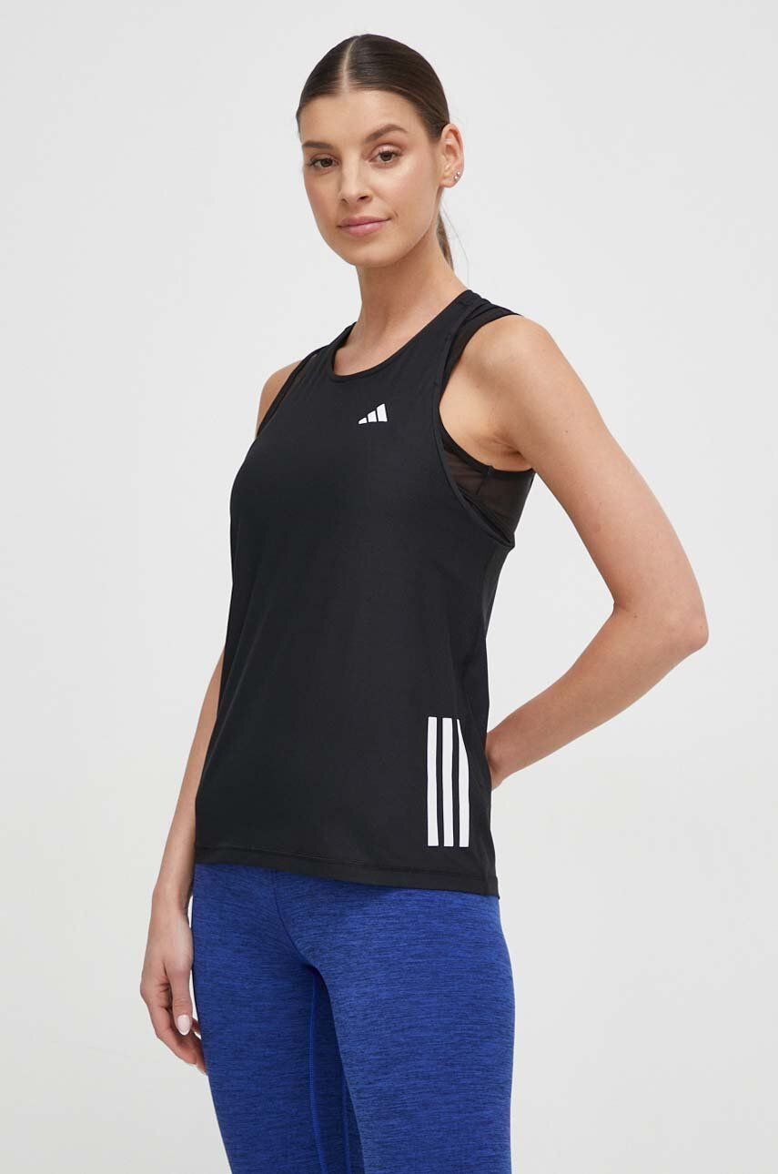 

Собственный беговой топ The Run adidas Performance, черный