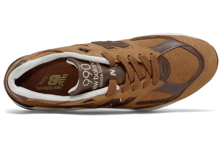Кроссовки мужские NB 990 V2 с низким верхом, бежевого цвета New Balance — фото 3