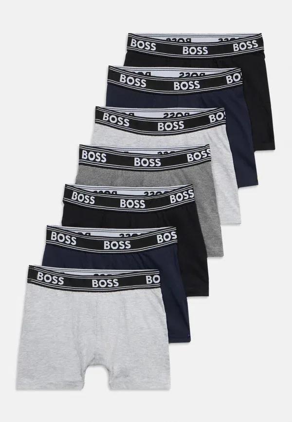 Трусы 7 шт, Boss Kidswear, черный/серый/темно-синий