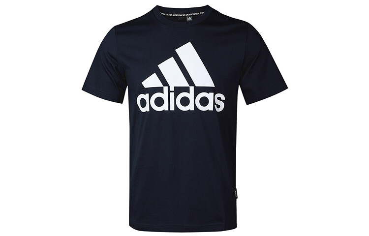 

Футболка мужская темно-синяя Adidas, темно-синий