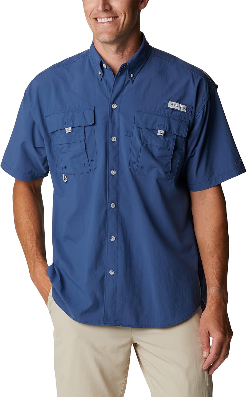 

Рубашка с коротким рукавом Columbia mens Bahama II, Night Tide