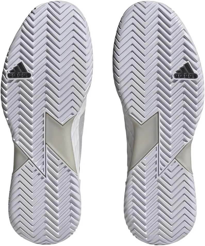 adidas Мужские кроссовки Adizero Ubersonic 4.1, белые/черные/матово-серебристые — фото 3