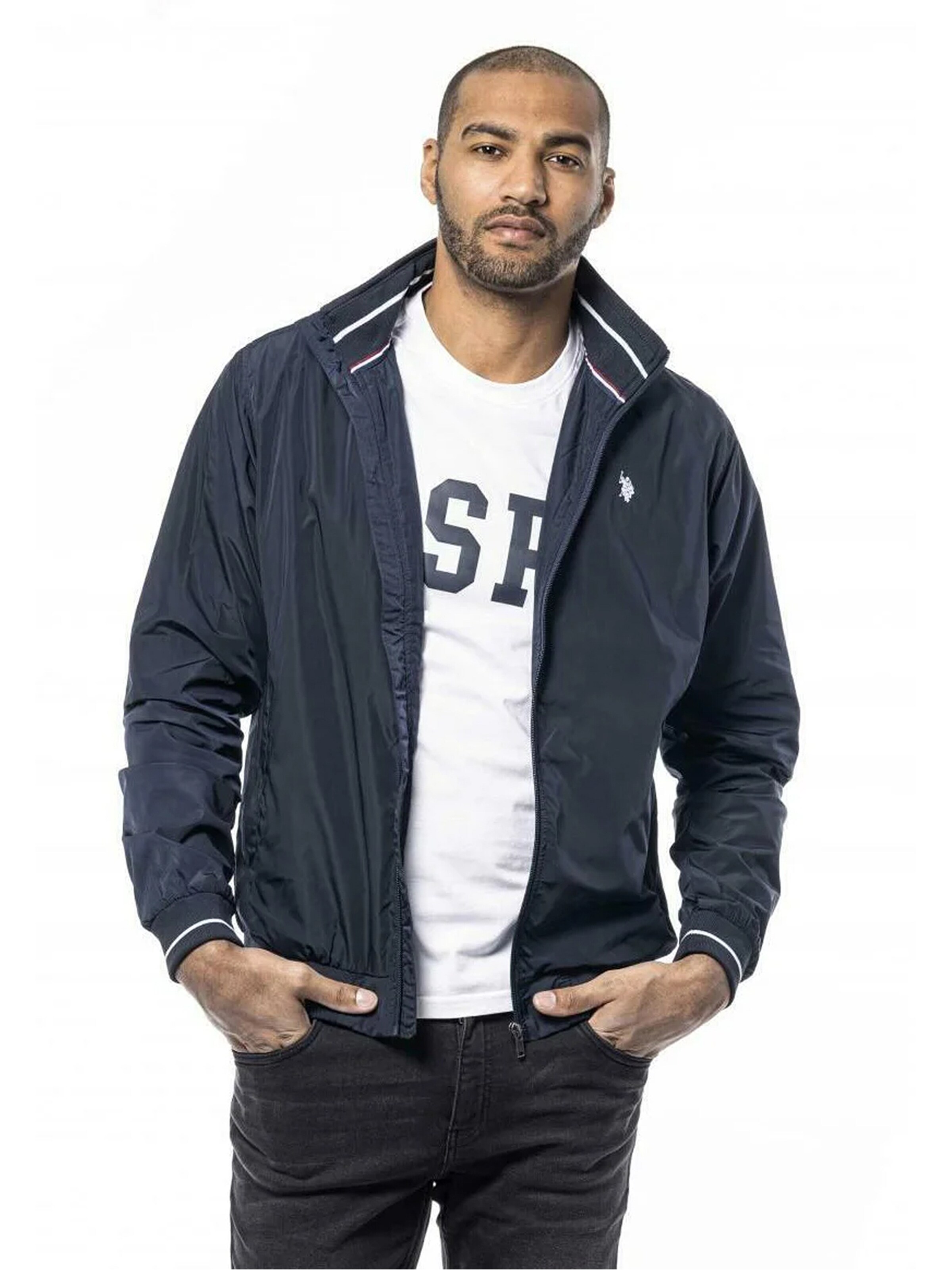 U.S. POLO ASSN. Куртка межсезонная 'UMCOLE' в цвете Marine Blue — фото 3