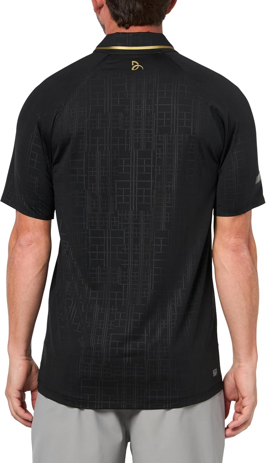 Мужская теннисная поло Lacoste Sport X Novak Djokovic on Court, Black — фото 2