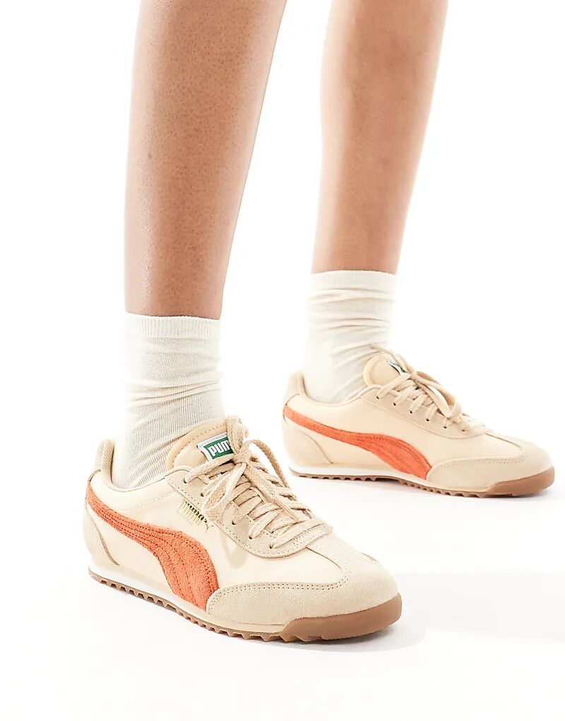 Кроссовки Puma Arizona бежевого и оранжевого цветов