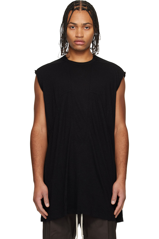 

Футболка с изображением щепок на брезенте, символизирующая Конкордиан Rick Owens, черный