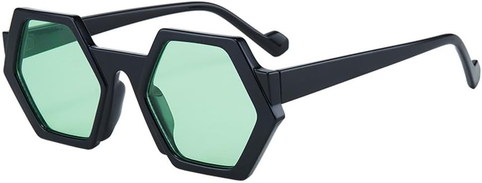 

Винтажные солнцезащитные очки для женщин и мужчин, квадратные солнцезащитные очки, ретро-очки, многоугольные очки для мужчин, солнцезащитные очки специальной формы HYYZZC, 1