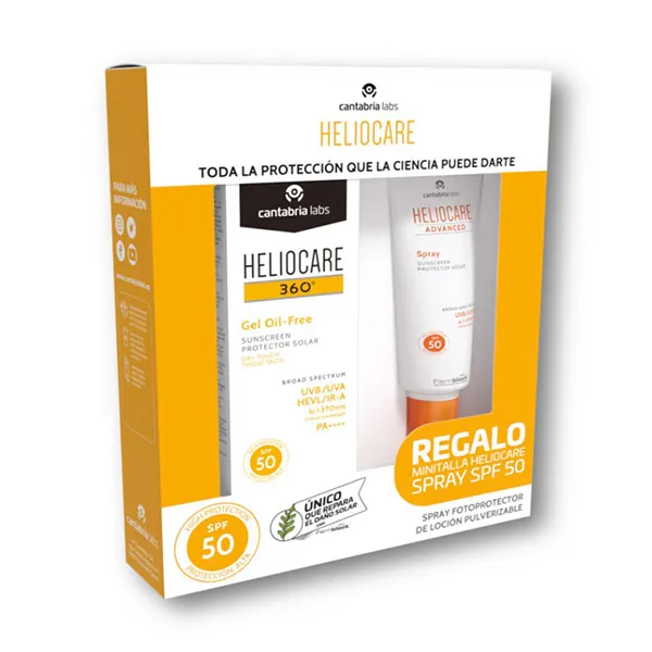 

Гель для тела Gel Oli-Free + Spray Heliocare, 1 UD