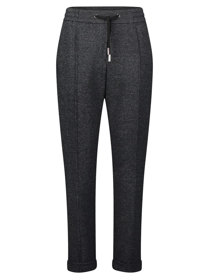 

BETTY & CO Текстурированные брюки-клеш черно-белого цвета