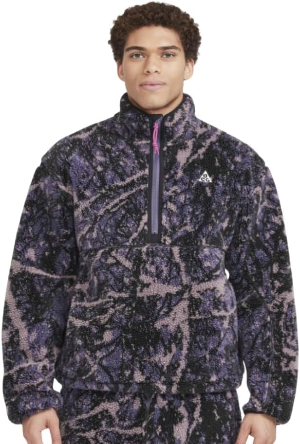Мужская ветрозащитная куртка Nike ACG Canwell Glacier Therma-FIT ADV с полумолнией, Dark Raisin/Black/Black/Summit White — фото 2