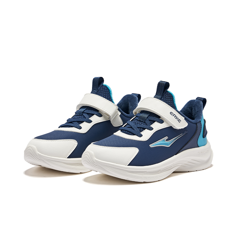 ERKE KIDS Прочные теплые низкие детские кроссовки Navy Dark Blue Kids' — фото 4
