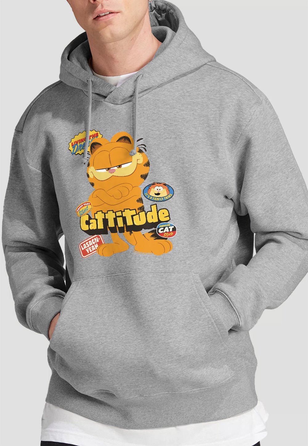 

Толстовка GARFIELD MOVIE CATTITUDE Cotton Soul, серый