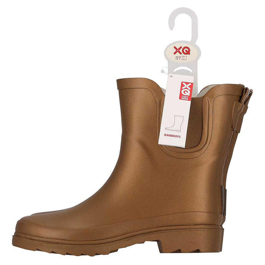 XQ FOOTWEAR Женские сапоги Chelsea Wellington – металлик – 100% резина – фестивальные сапоги — фото 4