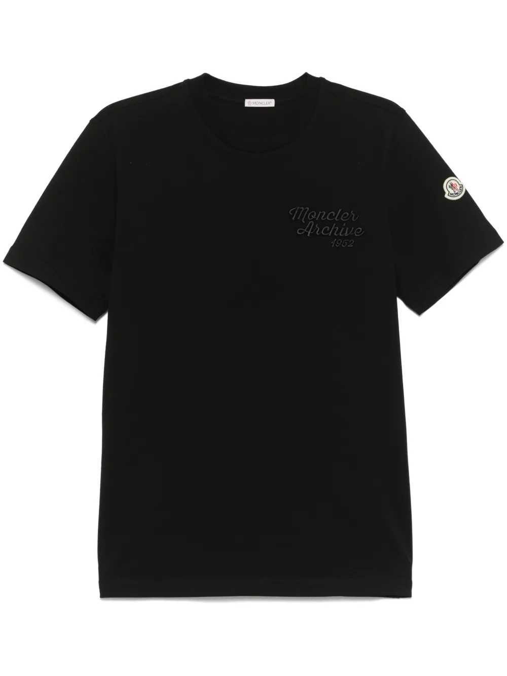 

Футболка с вышитым логотипом MONCLER, черный