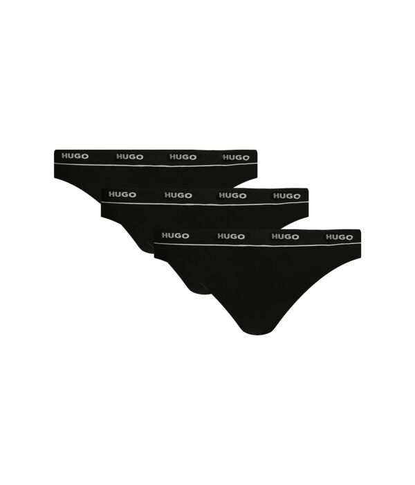 

Стринги женские Hugo Bodywear хлопковые 3 шт, черный