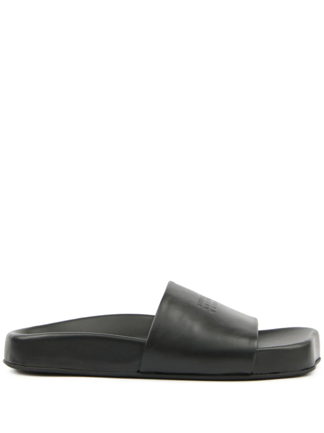 Шлепанцы с логотипом MM6 Maison Margiela, черный