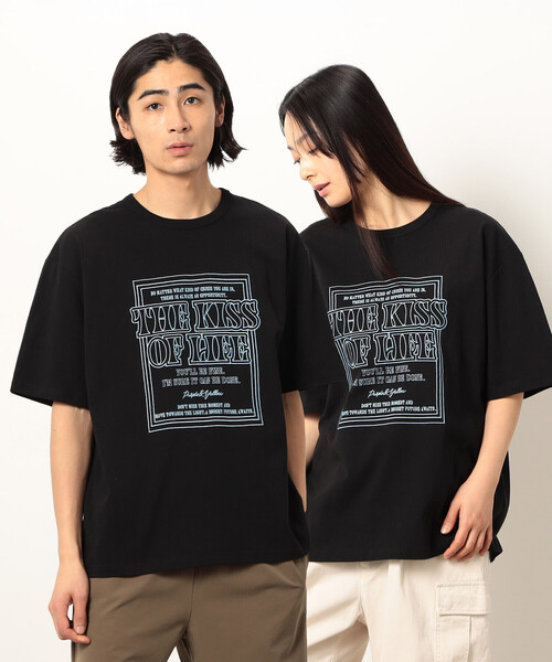 

Футболка с коротким рукавом, вышивка Purple&Yellow, черный