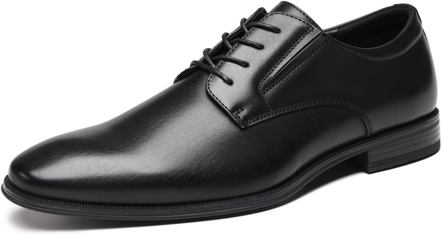 

Мужские классические формальные оксфорды DECARSDZ с шнуровкой для смокинга, свадьбы и деловой одежды, черный