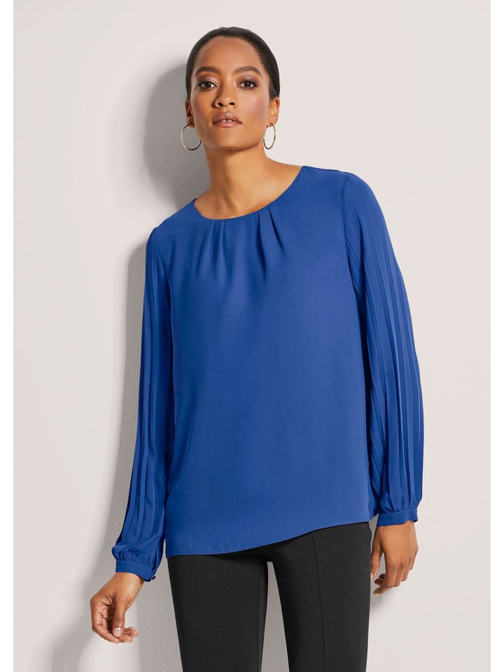 

MADELEINE Блузка-слипон королевского синего цвета