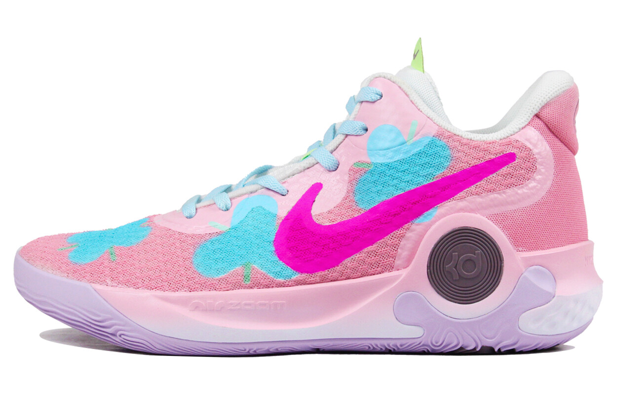 

Кроссовки Nike KD Trey 5 IX Vintage Basketball Shoes Unisex Mid-top Pink/Blue, розовый
